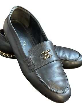 chanel men's dress shoes Size 11 Black, Beige Sneakers Labels Luxury Chanel black easy-to-wear shoes, elegant